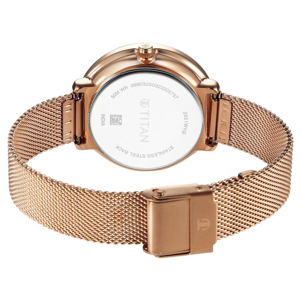 Titan Workwear Mother Of Pearl Dial Analog with Date Stainless Steel Strap watch for Women - The Watch Factory ®