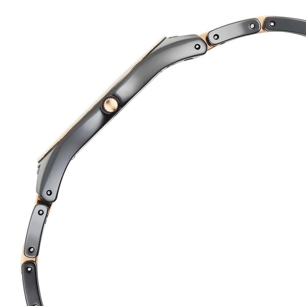 Titan Edge Ceramic Quartz Analog Black Dial Ceramic Strap Watch For Women - The Watch Factory ®