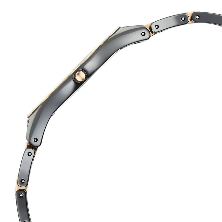 Titan Edge Ceramic Quartz Analog Black Dial Ceramic Strap Watch For Women - The Watch Factory ®