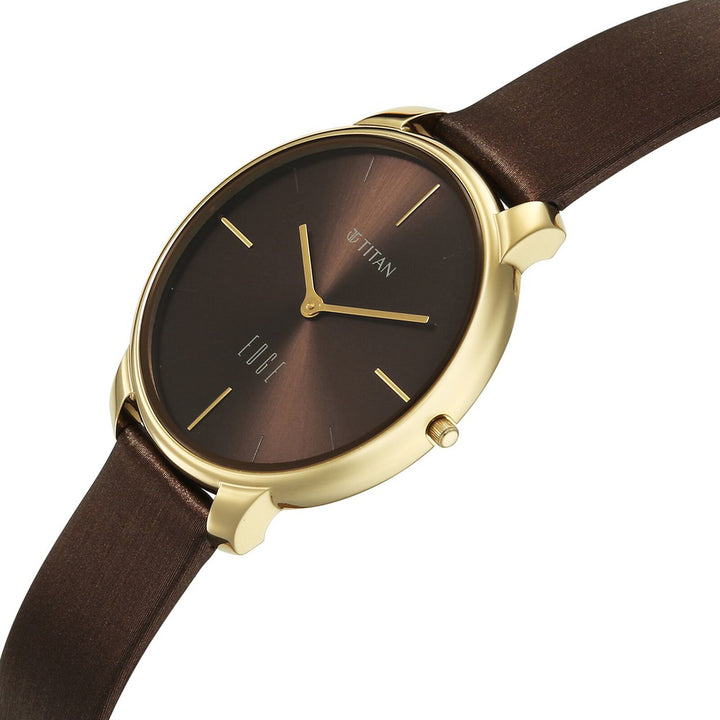 Titan Velora 2654QL02 Brown Dial Women&