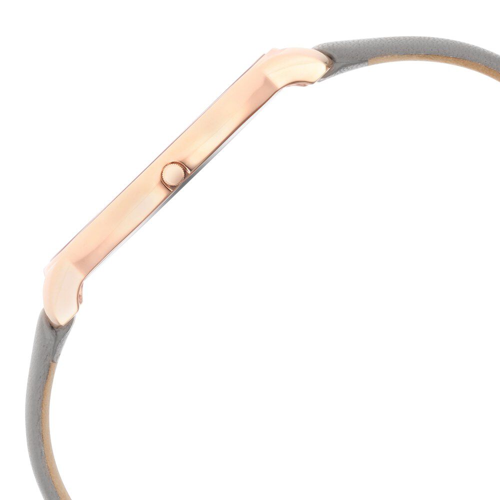 Titan Edge Slim Leather Strap Black Dial Analog Watch for Women NS2654WL01