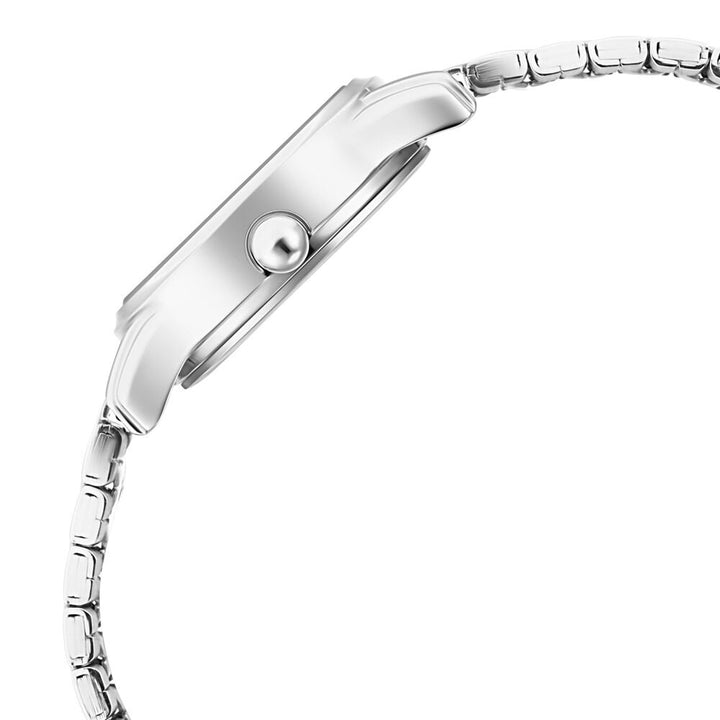 Titan Lagan Black Dial Analog with Day and Date Metal Strap Watch for Women NS2656SM03