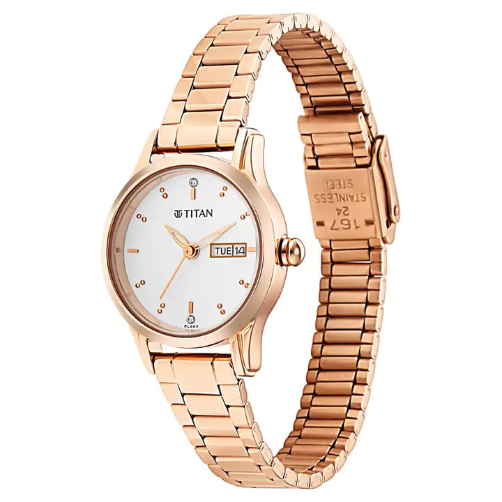Titan Lagan NU2656WM01 Silver Dial Women&