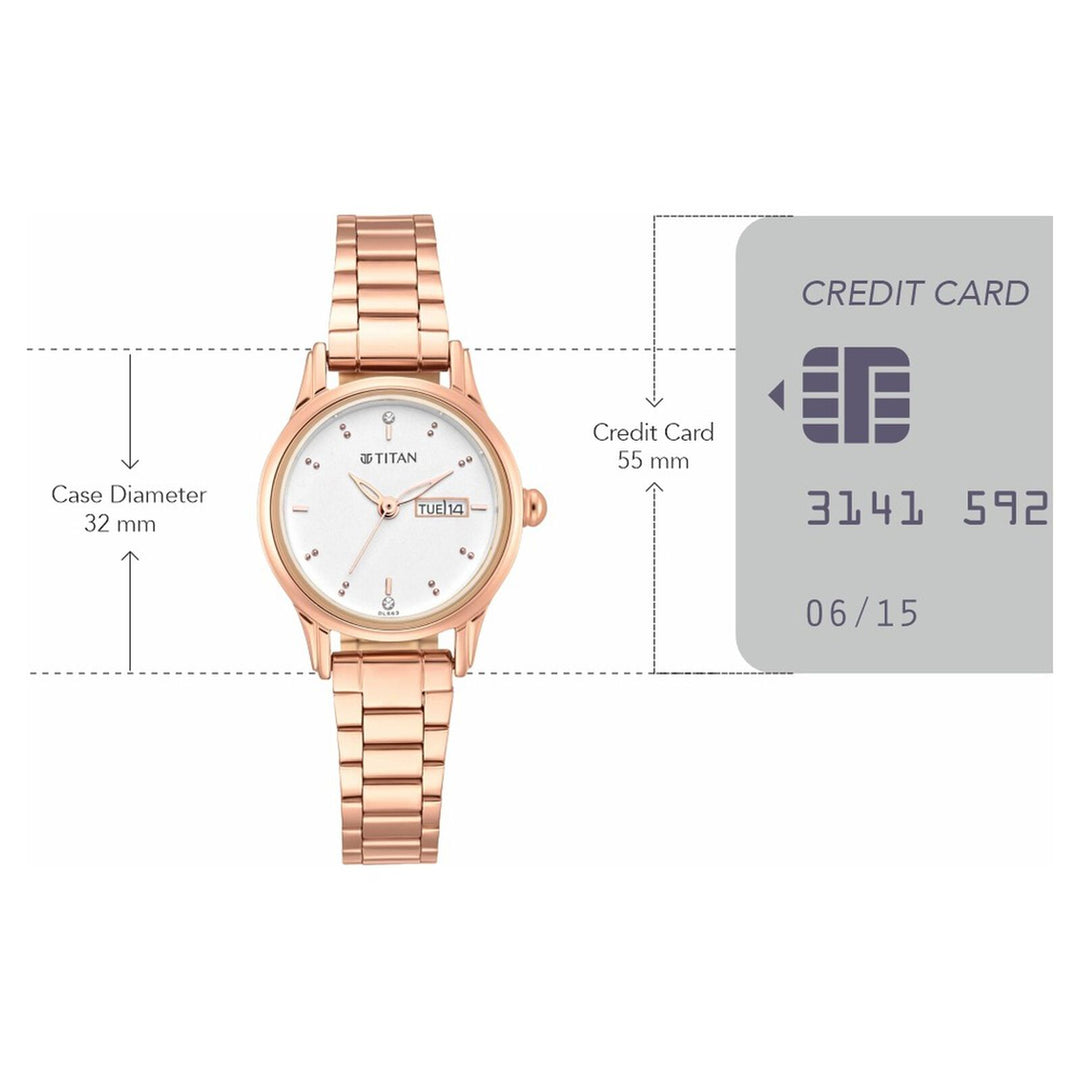 Titan Lagan 2656WM01 Silver Dial Women&