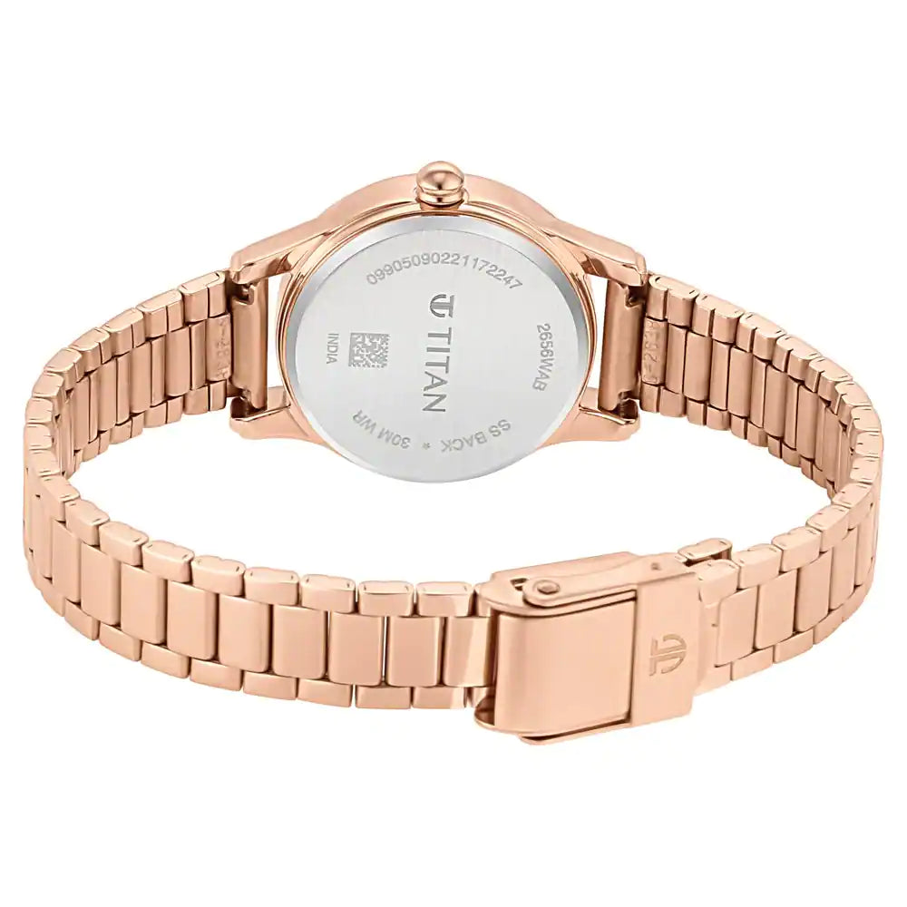 Titan Lagan NU2656WM01 Silver Dial Women&