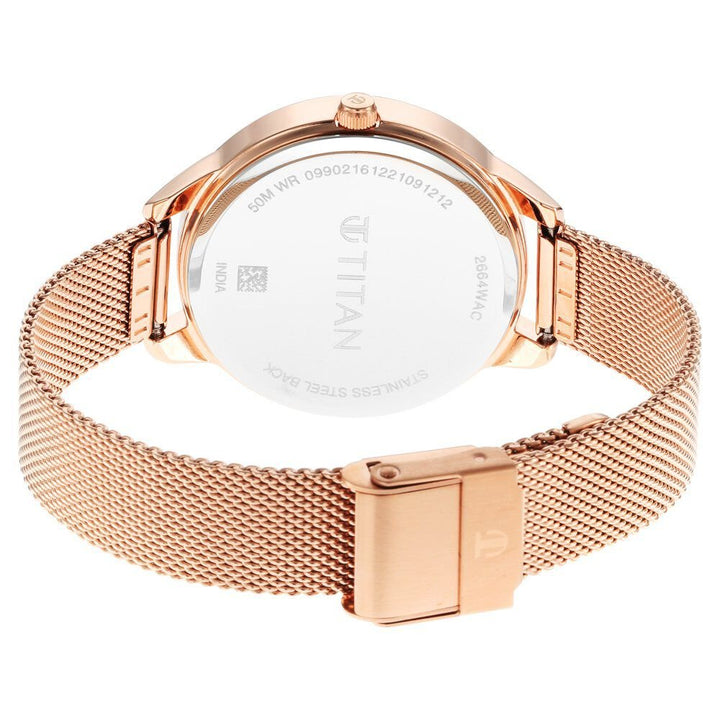 Titan Purple Glam It Up Multicoloured Dial Women Watch With Stainless Steel Strap - The Watch Factory ®