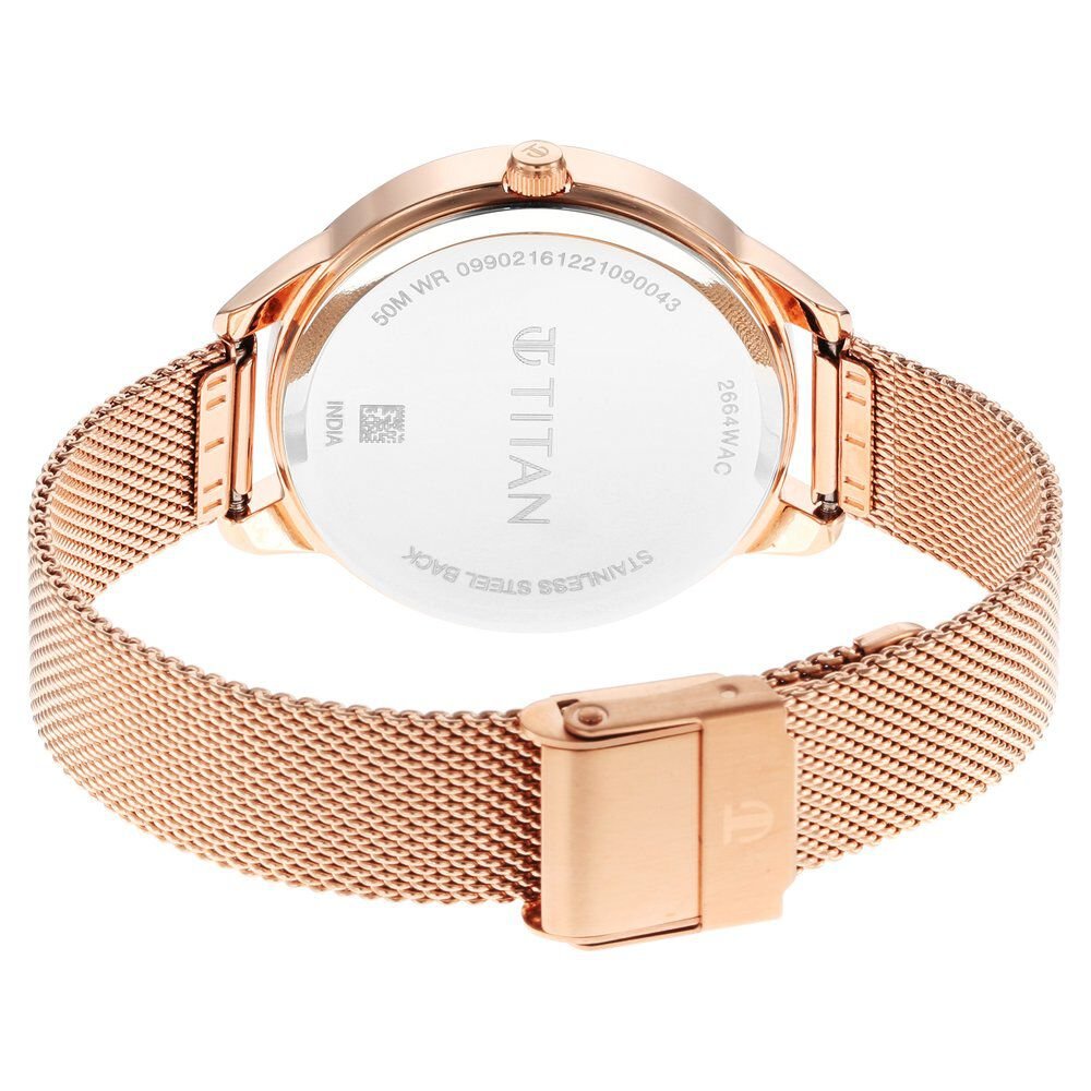 Titan Purple Glam It Up Multicoloured Dial Women Watch With Stainless Steel Strap - The Watch Factory ®