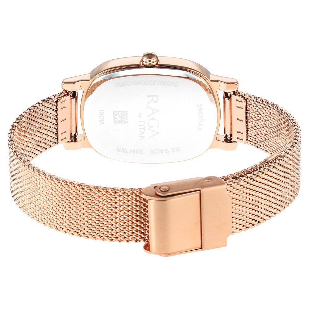 Titan Raga Viva Brown Dial Analog Stainless Steel Strap Watch for Women - The Watch Factory ®