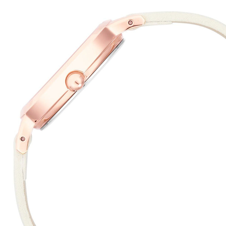 Titan Raga Viva Quartz Analog with Date Mother Of Pearl Dial Leather Strap Watch for Women NS2666WL03