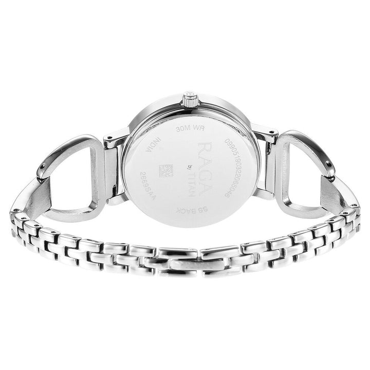 Titan Raga Viva Silver Analog Date Metal Strap watch for Women - The Watch Factory ®