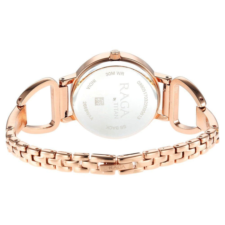 Titan Rose Gold Dial Quartz Analog with Date Watch for Women - The Watch Factory ®