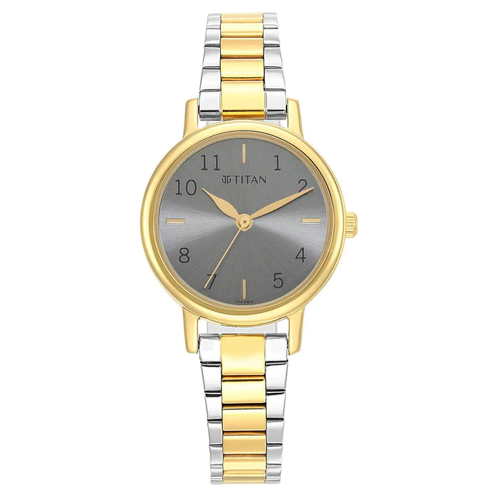 Titan Ladies Karishma Grey Dial Metal Strap Watch 2678BM01 / NS2678BM01