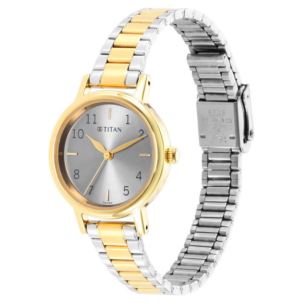 Titan Karishma Grey Dial Analog Stainless Steel Strap watch for Women - The Watch Factory ®