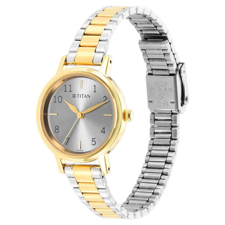 Titan Karishma Grey Dial Analog Stainless Steel Strap watch for Women - The Watch Factory ®