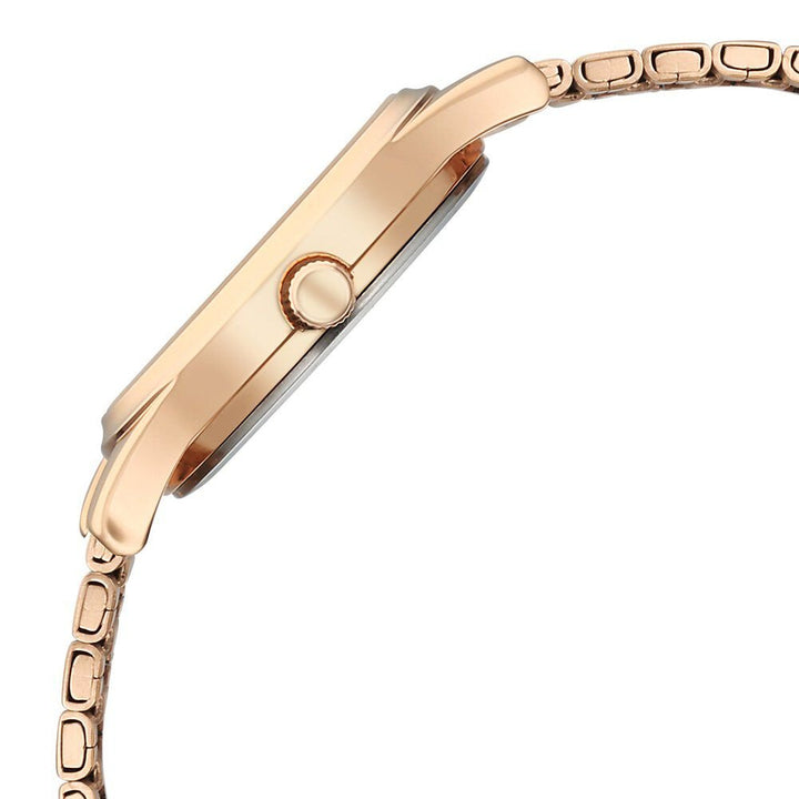 Titan Karishma Quartz Analog Off White Dial Rose Gold Stainless Steel Strap Watch For Women - The Watch Factory ®