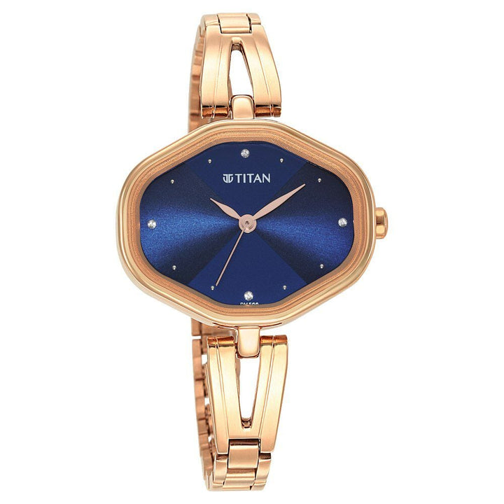 Titan Karishma Blue Dial Metal Strap Watch for Women NS2680WM01
