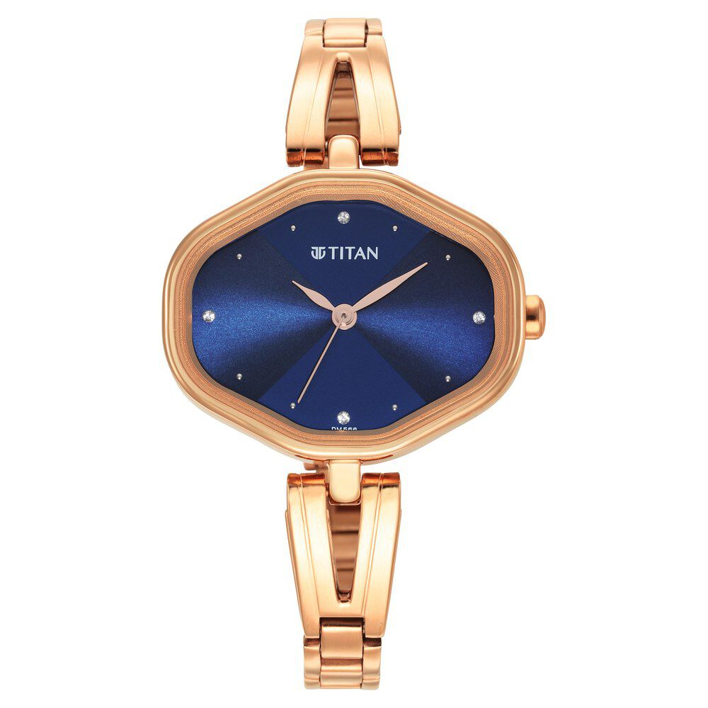 Titan Karishma Blue Dial Metal Strap Watch for Women NS2680WM01