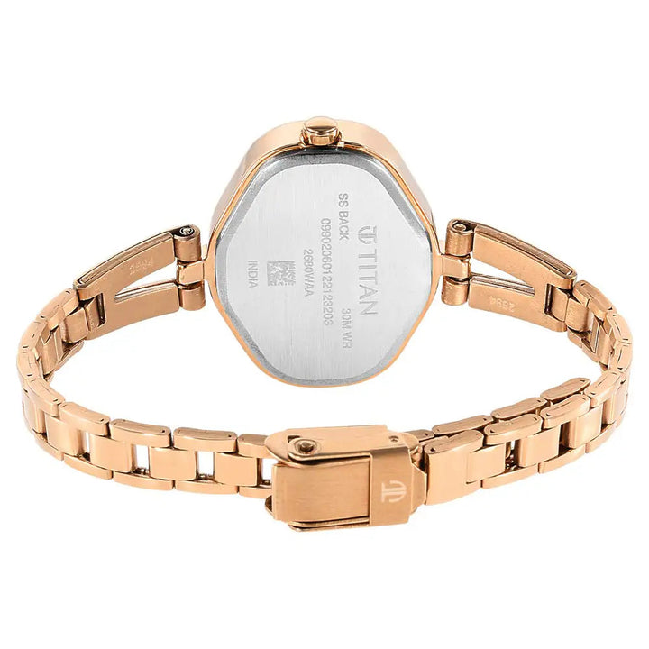 Titan Ladies Karishma Blue Dial Metal Strap Watch  NS2680WM01