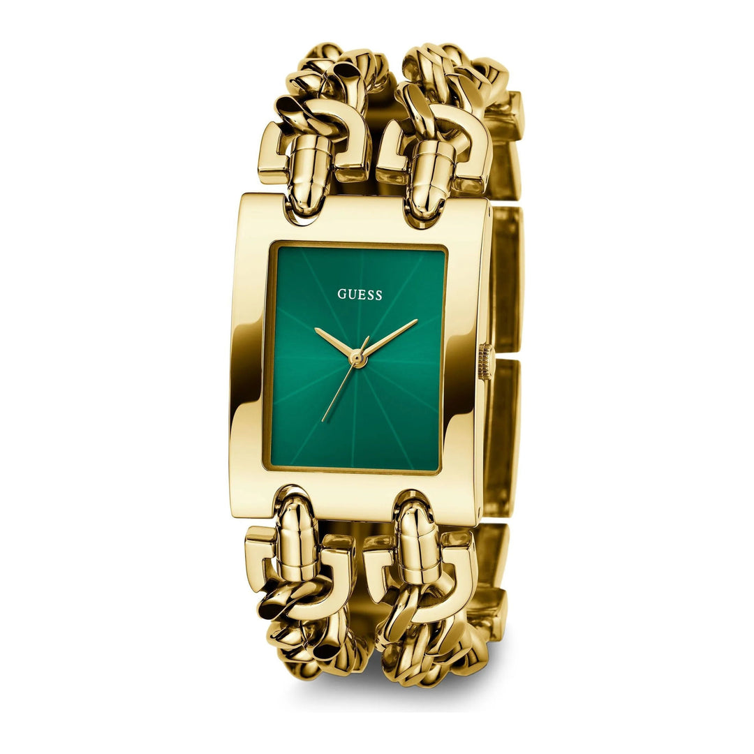 GUESS MOD HEAVY METAL Ladies Gold Tone Analog Watch GW0740L2