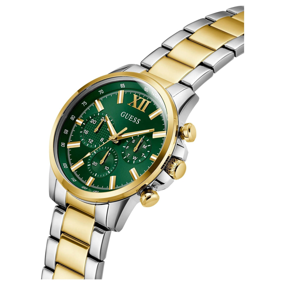 GUESS Mens Two Tone Multi-function Watch GW0900G5