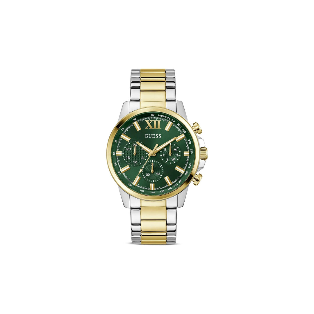 GUESS Mens Two Tone Multi-function Watch GW0900G5
