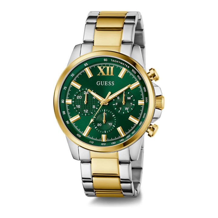 GUESS Mens Two Tone Multi-function Watch GW0900G5