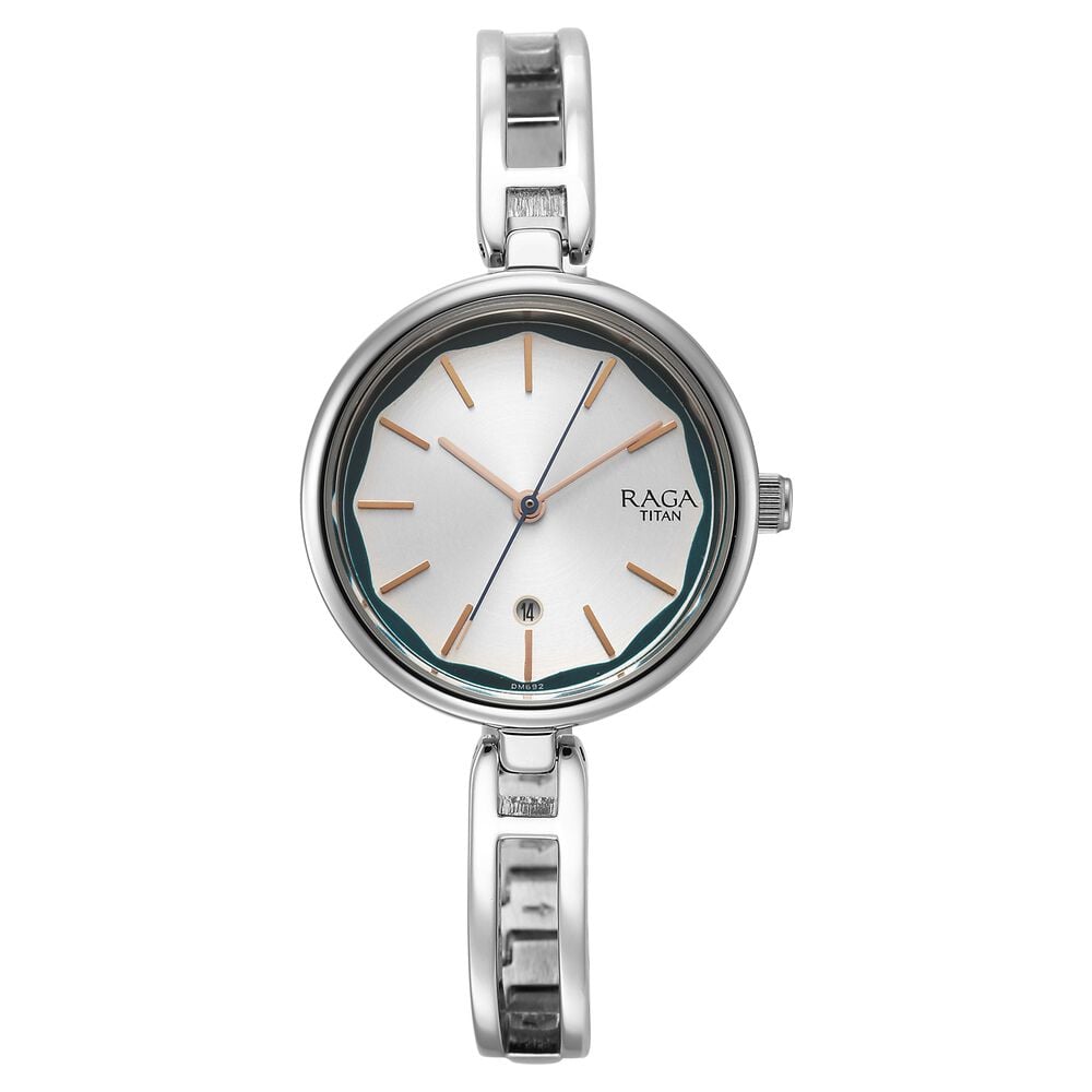 Titan Raga Viva Silver Dial Metal Strap Watch for Women - The Watch Factory ®
