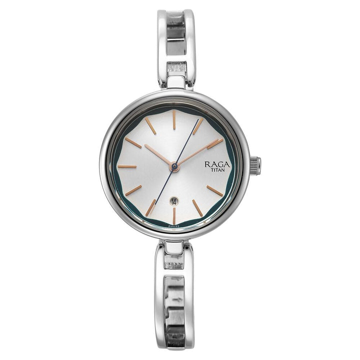 Titan Raga Viva Silver Dial Metal Strap Watch for Women - The Watch Factory ®