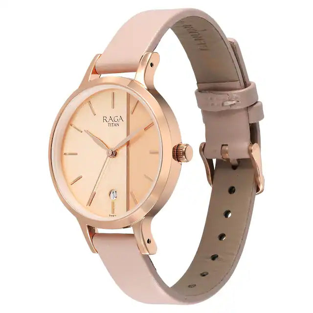 Titan Raga Viva Rose Gold Dial Watch for Women 2684WL01 / NS2684WL01