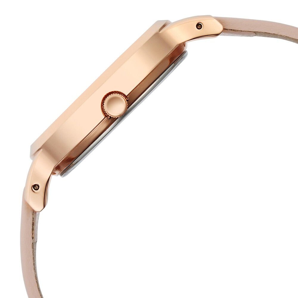 Titan Raga Viva Rose Gold Dial Analog with Date Leather Strap watch for Women - The Watch Factory ®