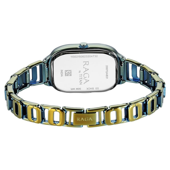 Titan Raga Chic Quartz Analog Green Dial Green Metal Strap Watch for Women - The Watch Factory ®