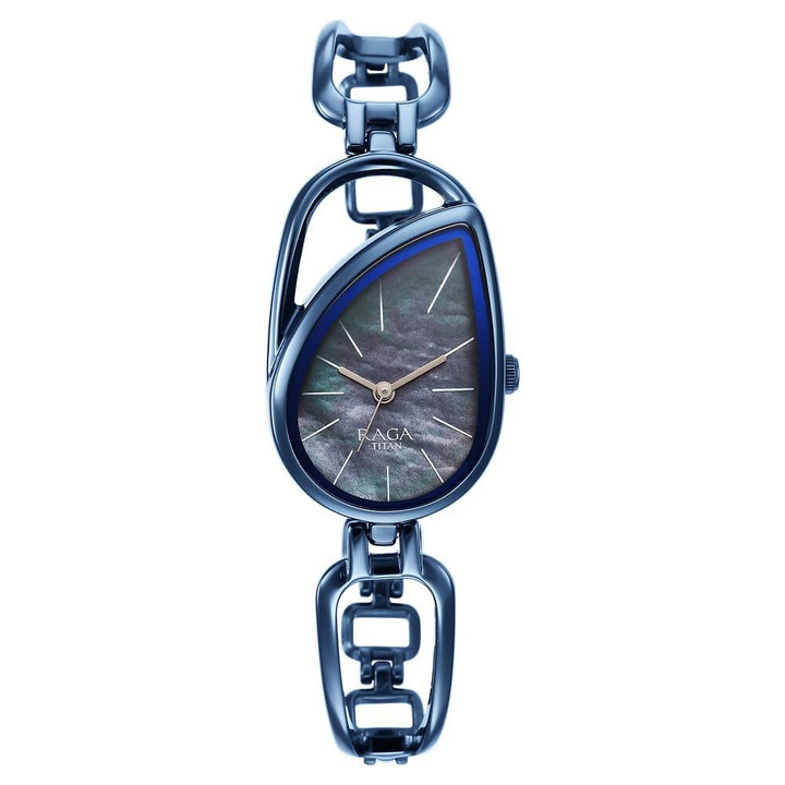 Titan Raga Chic Quartz Analog Blue Dial Blue Metal Strap Watch for Women - The Watch Factory ®