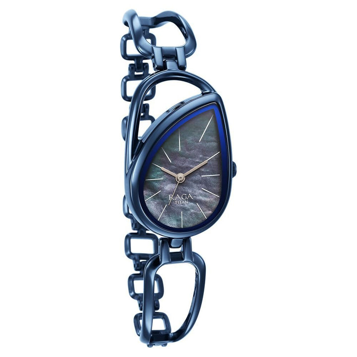 Titan Raga Chic Quartz Analog Blue Dial Blue Metal Strap Watch for Women - The Watch Factory ®