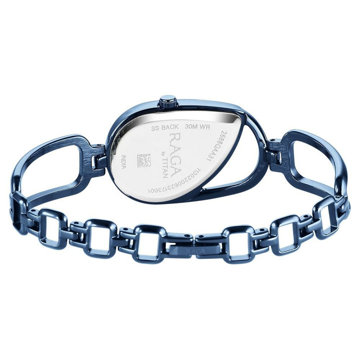 Titan Raga Chic Quartz Analog Blue Dial Blue Metal Strap Watch for Women - The Watch Factory ®