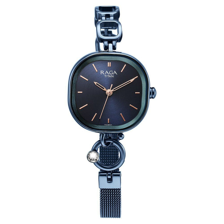 Titan Raga Delight Blue Dial Analog Metal Strap Watch for Women - The Watch Factory ®