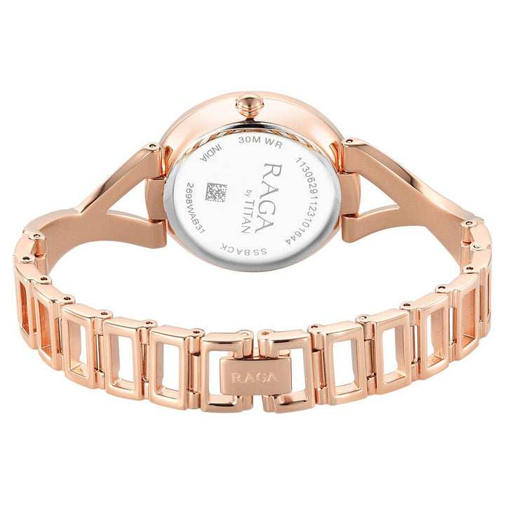 Titan Raga Chic Quartz Analog Rose Gold Dial Metal Strap Watch for Women - The Watch Factory ®
