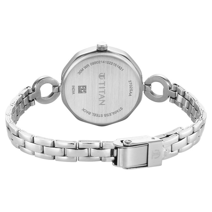 Titan Karishma Silver Dial Watch for Women NS2702SM01