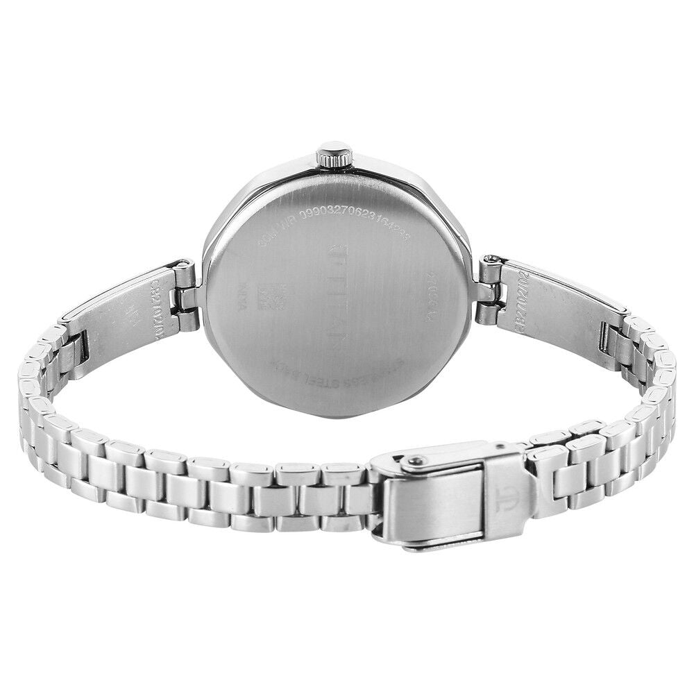 Titan Karishma Quartz Analog Blue Dial Stainless Steel Strap Watch for Women - The Watch Factory ®