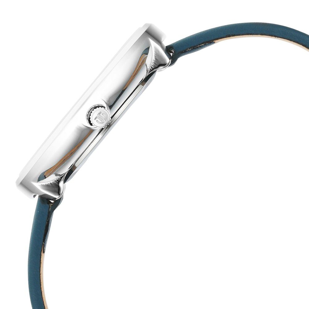 Titan Stackables Quartz Analog White Dial Leather Strap Watch For Women 2718SL01F