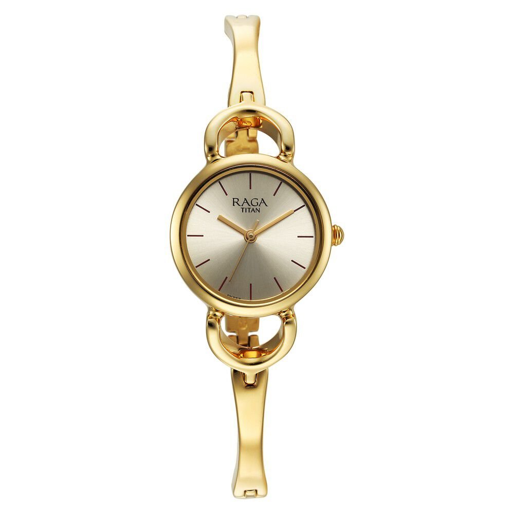 Titan Raga Champagne Dial Watch for Women - The Watch Factory ®