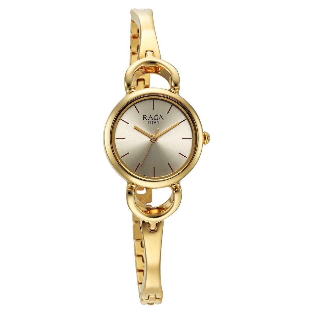 Titan Raga Champagne Dial Watch for Women - The Watch Factory ®