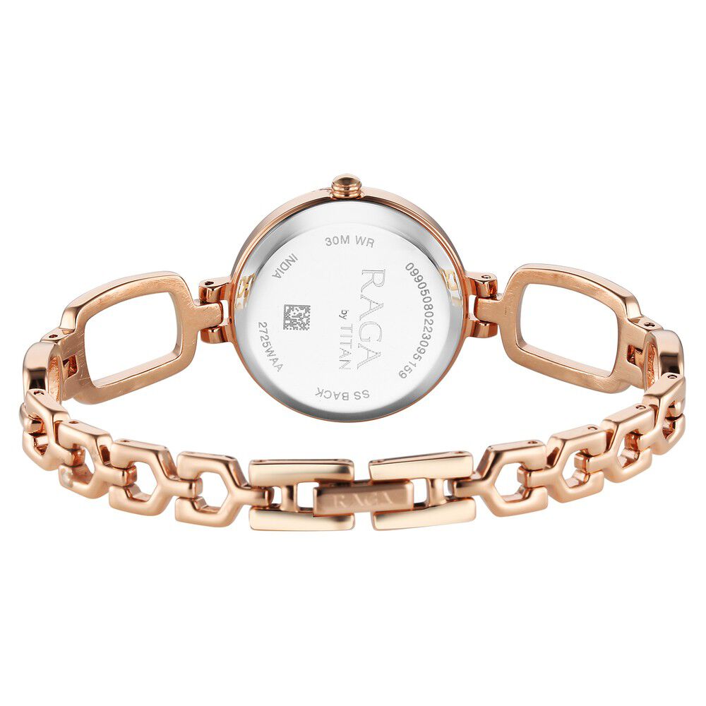 Titan Raga Rose Gold Dial Watch for Women 2725WM01