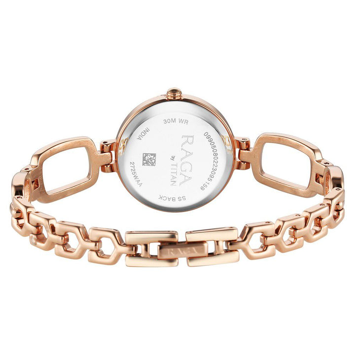 Titan Raga Rose Gold Dial Watch for Women 2725WM01