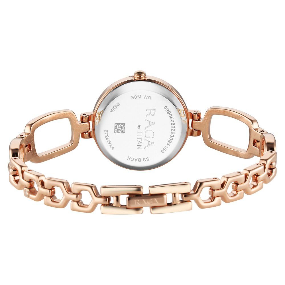 Titan Raga Quartz Analog Rose Gold Round Dial Rose Gold Metal Strap Watch For Women - The Watch Factory ®