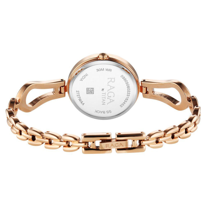 Titan Raga Rose Gold Dial Watch for Women 2727WM01