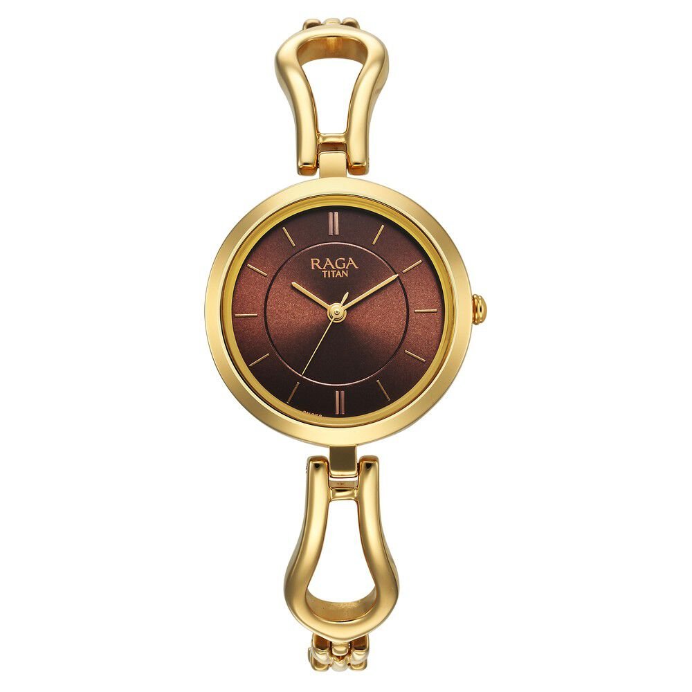 Titan Raga Champagne Dial Watch for Women - The Watch Factory ®