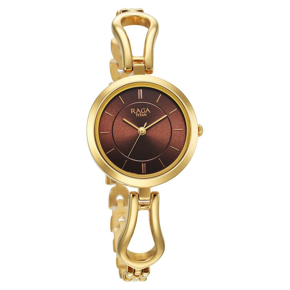 Titan Raga Champagne Dial Watch for Women - The Watch Factory ®