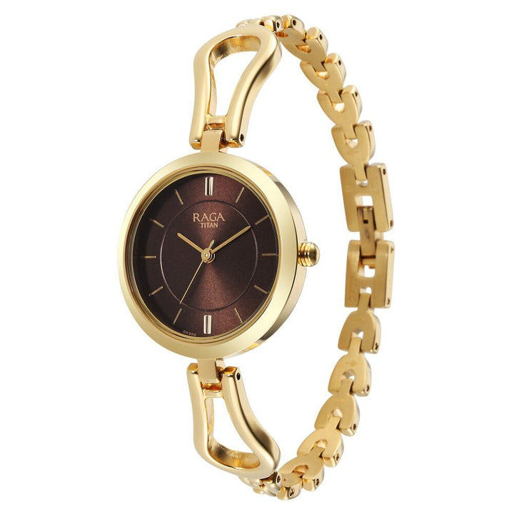 Titan Raga Champagne Dial Watch for Women - The Watch Factory ®