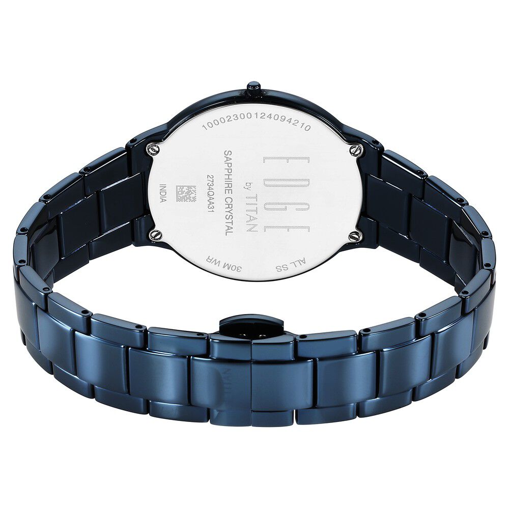 Titan Edge Metal Ladies Allure Quartz Analog Rich Mother Of Pearl Dial Stainless Steel Strap Watch For Women - The Watch Factory ®