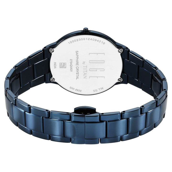 Titan Edge Metal Ladies Allure Quartz Analog Rich Mother Of Pearl Dial Stainless Steel Strap Watch For Women - The Watch Factory ®